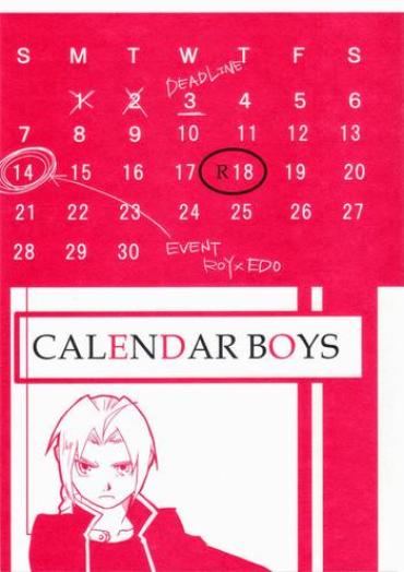 Stepfamily Calendar Boys – Fullmetal Alchemist Daring