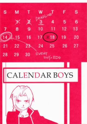Pasivo Calendar Boys - Fullmetal alchemist Affair