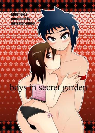 Muslim Boys In Secret Garden