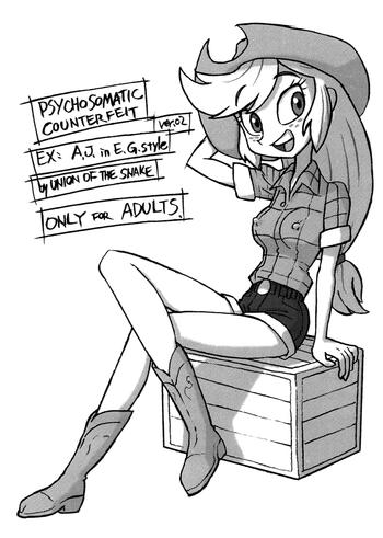 Oral Porn Psychosomatic Counterfeit EX: A.J. in E.G. Style - My little pony friendship is magic Bigbutt