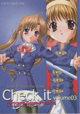 Black Check it! volume 03 - Sister princess Handjobs