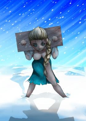 Muscles Queen of Snow the beginning - Frozen Negao