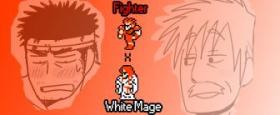 Gay Blondhair Fighter x White Mage - Final fantasy Pegging