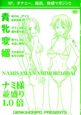 Blow Jobs (C83) [Genki Honpo (Saranoki Chikara)] Nami-sama Nami-mori 1.0-Bai (One Piece) - One piece Teen Fuck