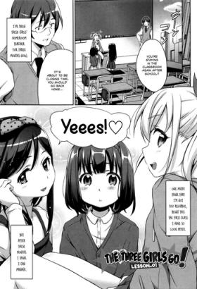 Lesbiansex Sanbiki ga Yuku! | The Three Girls Go! Ch. 1-3 Hard Fuck