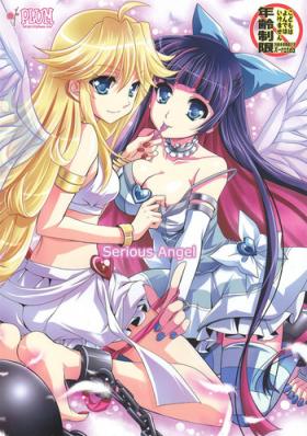 One Serious Angel - Panty and stocking with garterbelt Asstomouth