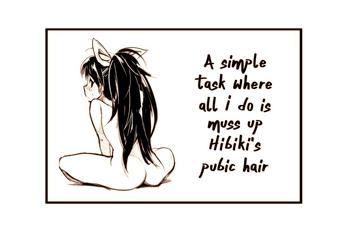 [Andou Shuki] Hibiki No Inmou | Hibiki's Pubic Hair (THE IDOLM@STER) [English] [Nomake Wan]