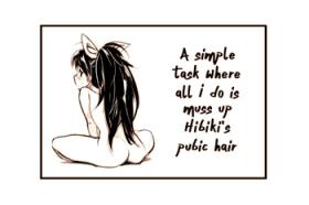 Pretty Hibiki no Inmou | Hibiki's Pubic Hair - The idolmaster Escort