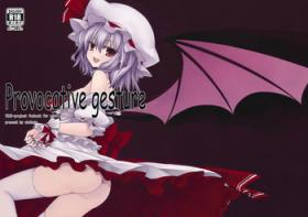 Hard Provocative gesture - Touhou project Solo Girl