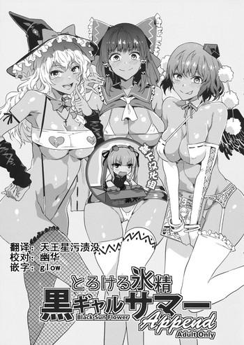 Rough Torokeru Hyousei Kuro Gal Summer Append - Touhou Project Beach