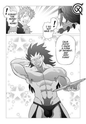 Dykes Gajeel getting paid - Dragon ball z Fairy tail Gay Anal