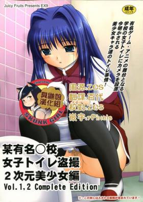 Pussyeating Bou Yuumei Koukou Joshi Toilet Tousatsu 2-jigen Bishoujo Hen Vol. 1, 2 Complete Edition - Kanon Cumload