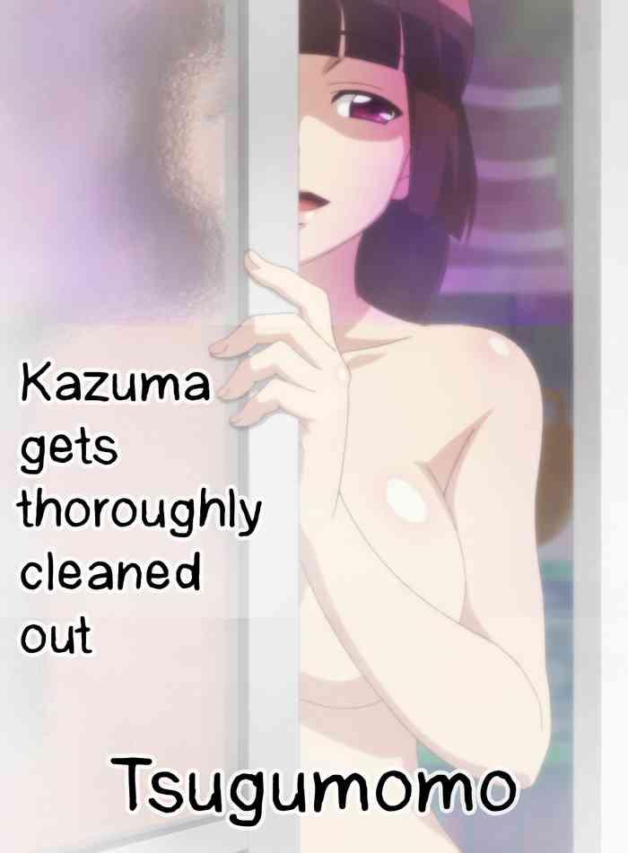 Tranny Porn Tsugumomo - Kazuma gets thoroughly cleaned out - Tsugumomo Hardcore Fuck