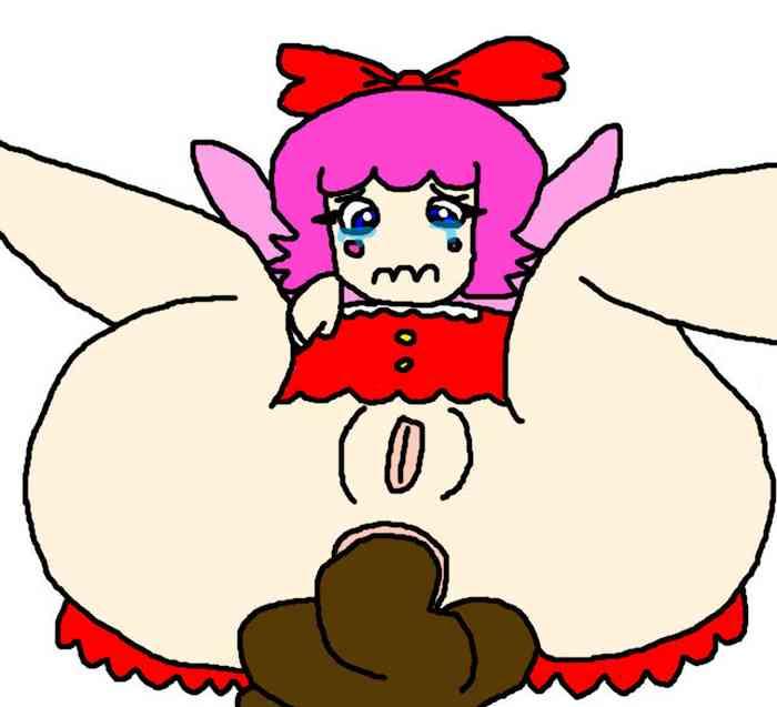 Transvestite Ribbon is crying because she made a turd - Kirby Cock Suckers