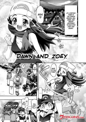Bukkake Hikari to Nozomi | Dawn And Zoey - Pokemon | pocket monsters Bubble Butt