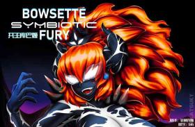 Riding Bowsette Symbiotic Fury - Spider man Super mario brothers | super mario bros. Cum Inside