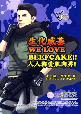Jacking Off (C85) [Takeo Company (Sakura)] WE LOVE BEEFCAKE!! file:PIERS NIVANS (Resident Evil)｜人人都爱肌肉男!!皮尔斯篇(生化危机) [Chinese] [桃紫 ScoTT_TT][Decensored] - Resident evil | biohazard Follando
