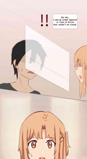 Female Orgasm Kirito's visual bug in SAO - Sword art online Adolescente