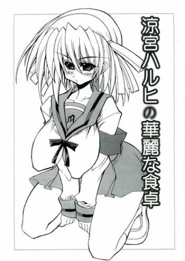 [oni Ashi Dou (Karateka-VALUE)] Suzumiya Haruhi No Karei Na Shokutaku (The Melancholy Of Haruhi Suzumiya)