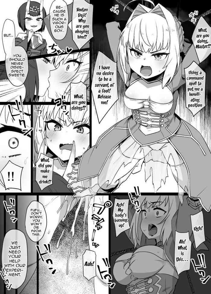 Gay Massage FGO Shuten Douji X Nero Hyoui Manga |  FGO Shuten Doji X Nero Possession Manga - Fate Grand Order