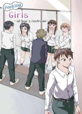 Threeway [NippatsuKokuhou (Kaneko Ken)] Nozoki Miru Joshi-tachi ~Danshi Toilet Hen~ | Peeking girls at boy's restrooms [English] Girlongirl