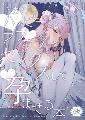 Masturbates Mika to Happy Love Love Sex Shite Haramaseru Hon - A book about happy loving sex with Mika and impregnation. | Lovey Dovey Impregnation Sex With Mika! - Blue archive Gay Outdoor