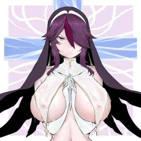 Gay Blackhair Rosaria x Barbara - Genshin impact Long Hair