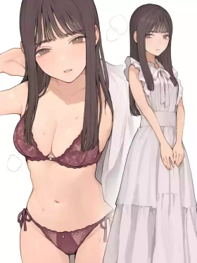 清楚ワンピースの下に