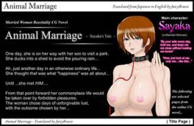 Masturbandose Animal Marriage ～Sayaka～ Assfucked