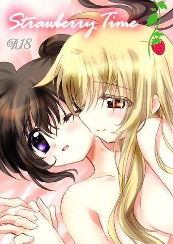 Lesbian Strawberry Time - Mahou shoujo lyrical nanoha Stroking